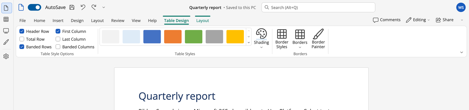Contextual tabs