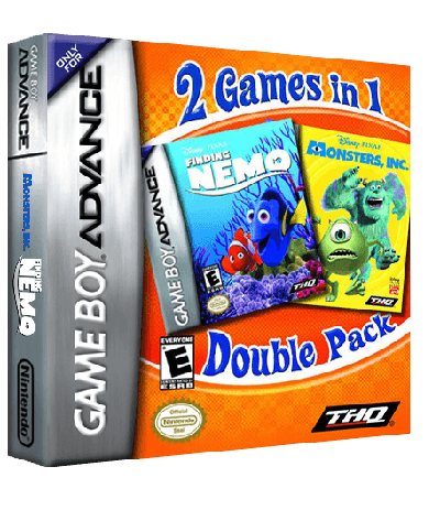 2 Games in 1 - Monsters, Inc. + Finding Nemo