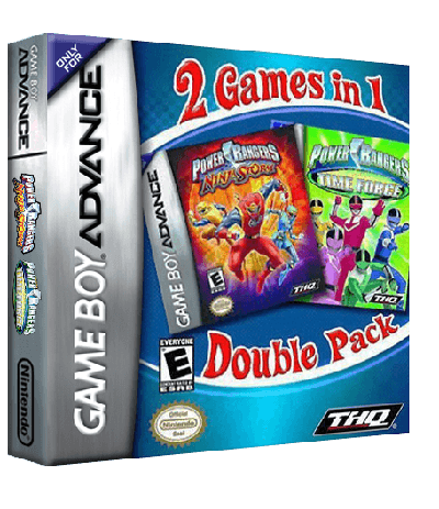 2 Games in 1 - Power Rangers - Ninja Storm + Power Rangers - Time Force