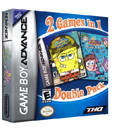 2 Games in 1 - SpongeBob SquarePants - Battle for Bikini Bottom + The Fairly OddParents! - Breakin' da Rules