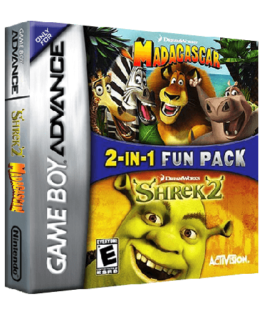 2-in-1 Fun Pack - Shrek 2 + Madagascar