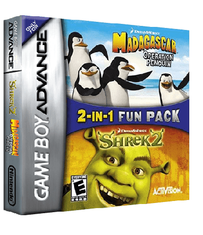 2-in-1 Fun Pack - Shrek 2 + Madagascar - Operation Penguin