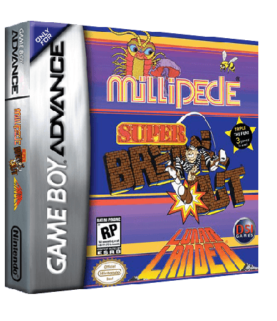 3 Games in One! - Super Breakout + Millipede + Lunar Lander