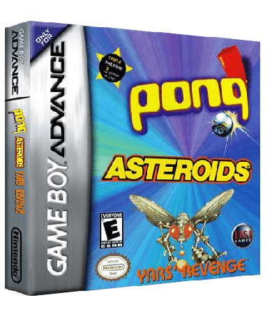 3 Games in One! - Yars' Revenge + Asteroids + Pong