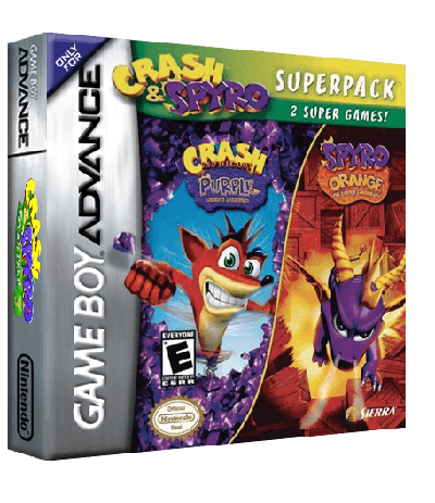 Crash & Spyro Superpack - Spyro Orange - The Cortex Conspiracy + Crash Bandicoot Purple - Ripto's Rampage