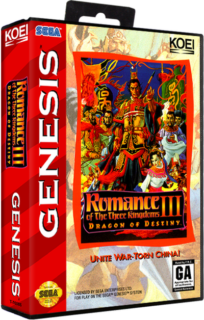 Romance of the Three Kingdoms III - Dragon of Destiny