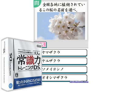 Kanshuu Nihon Joushiki Ryoku Kentei Kyoukai - Imasara HITO NI WA Kikenai - Otona NO Joushiki Ryoku Training DS