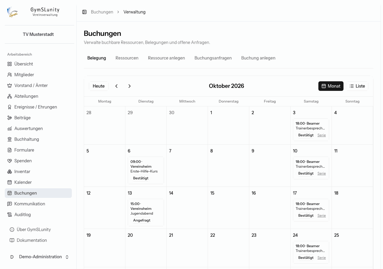 Belegungskalender