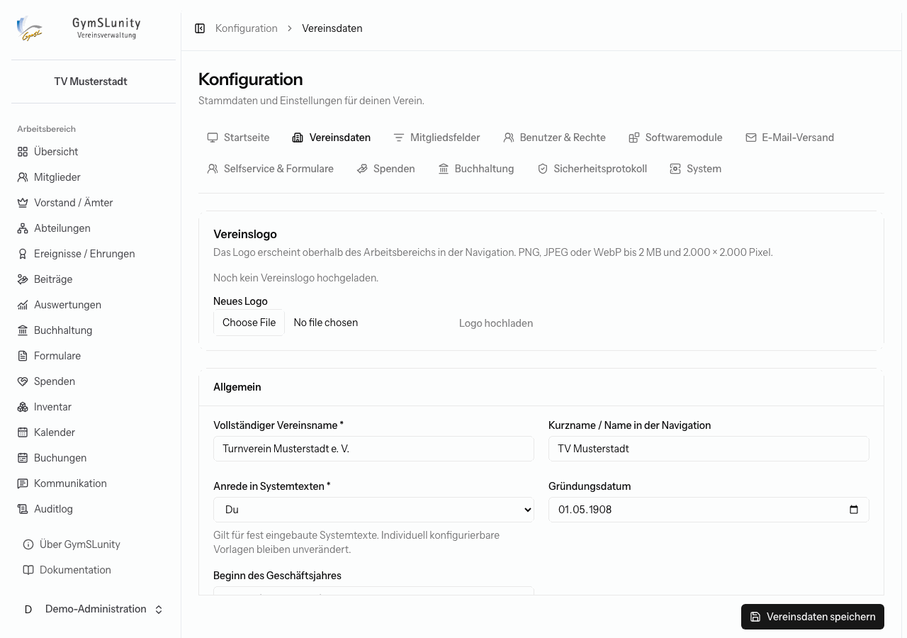 Vereinsdaten