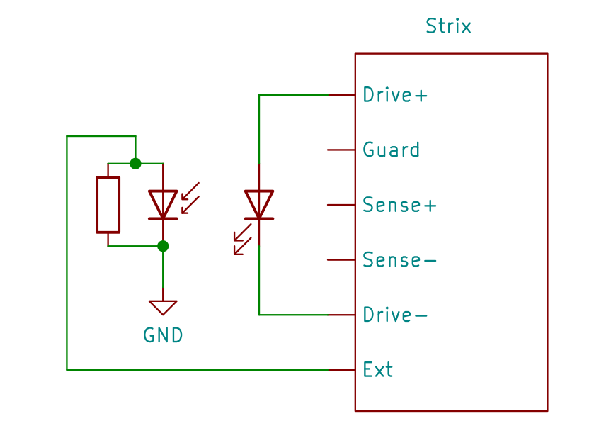 LED + PD connection diagram