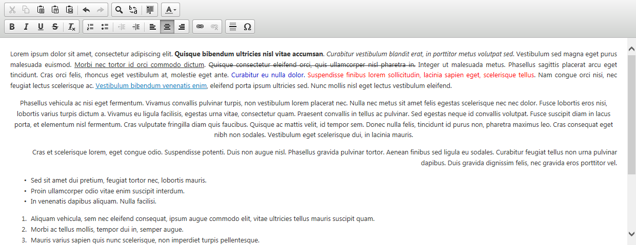 XrmRichTextEditor Screenshot