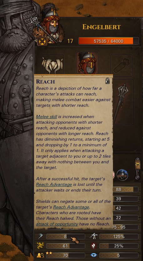 Reach Display on the character screen