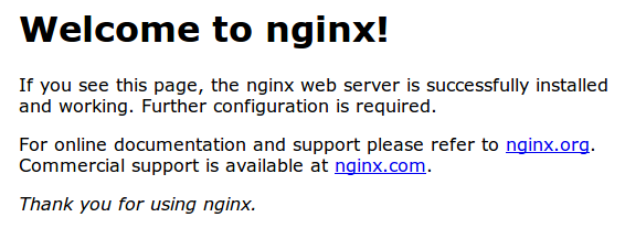 Welcome to nginx!