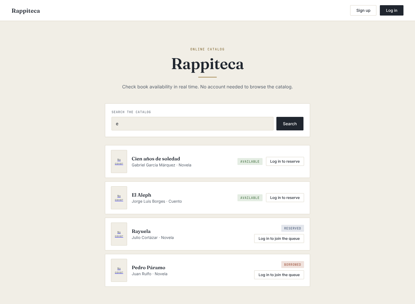 Catalog search