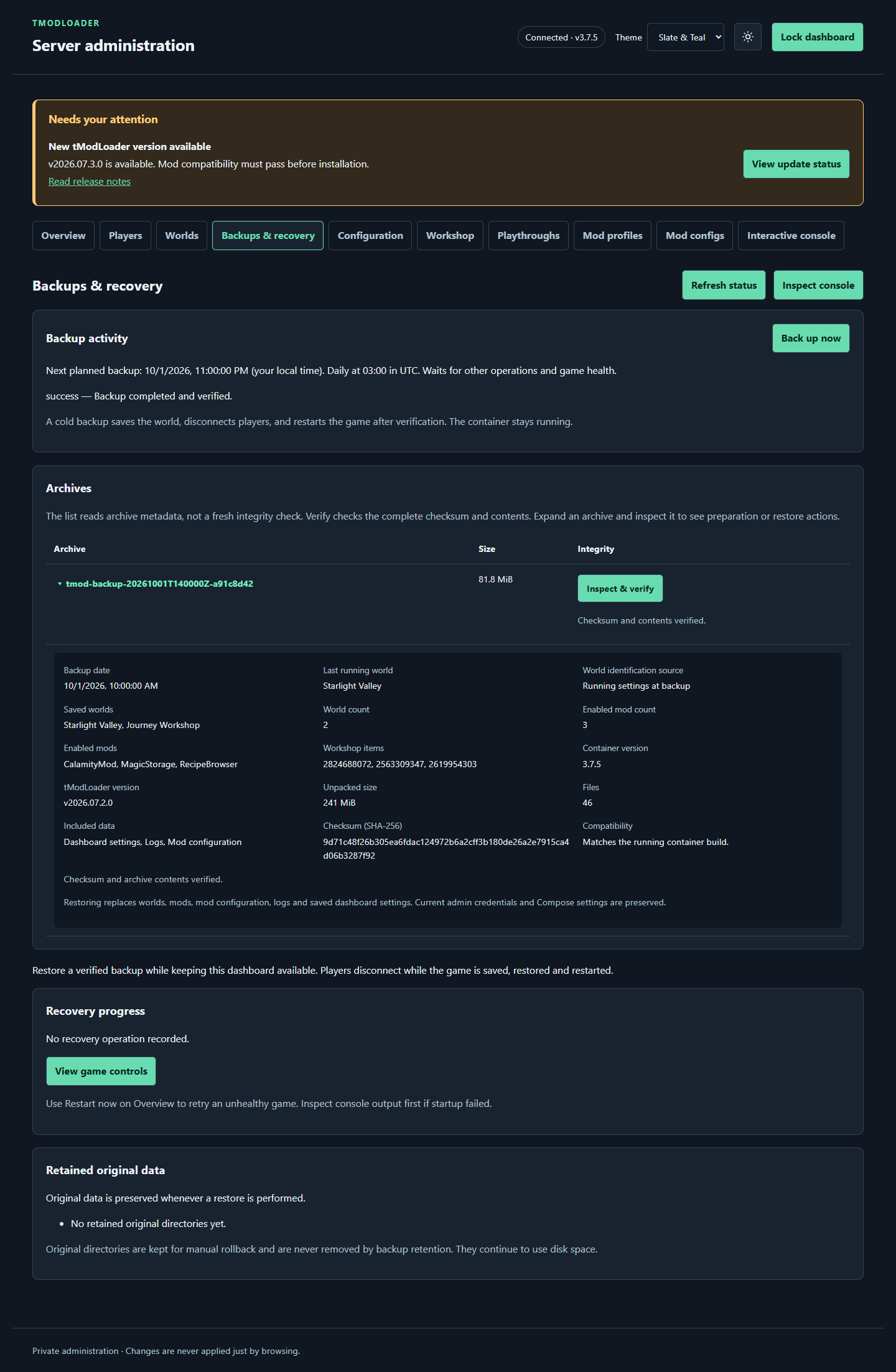 tModLoader-Web-Managed-Server image 3