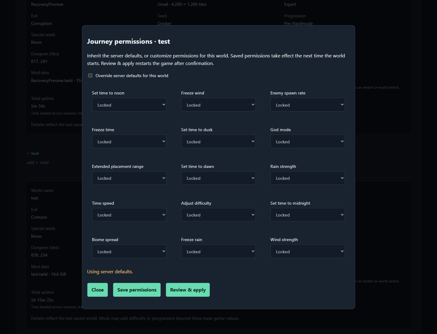 tModLoader-Web-Managed-Server image 5