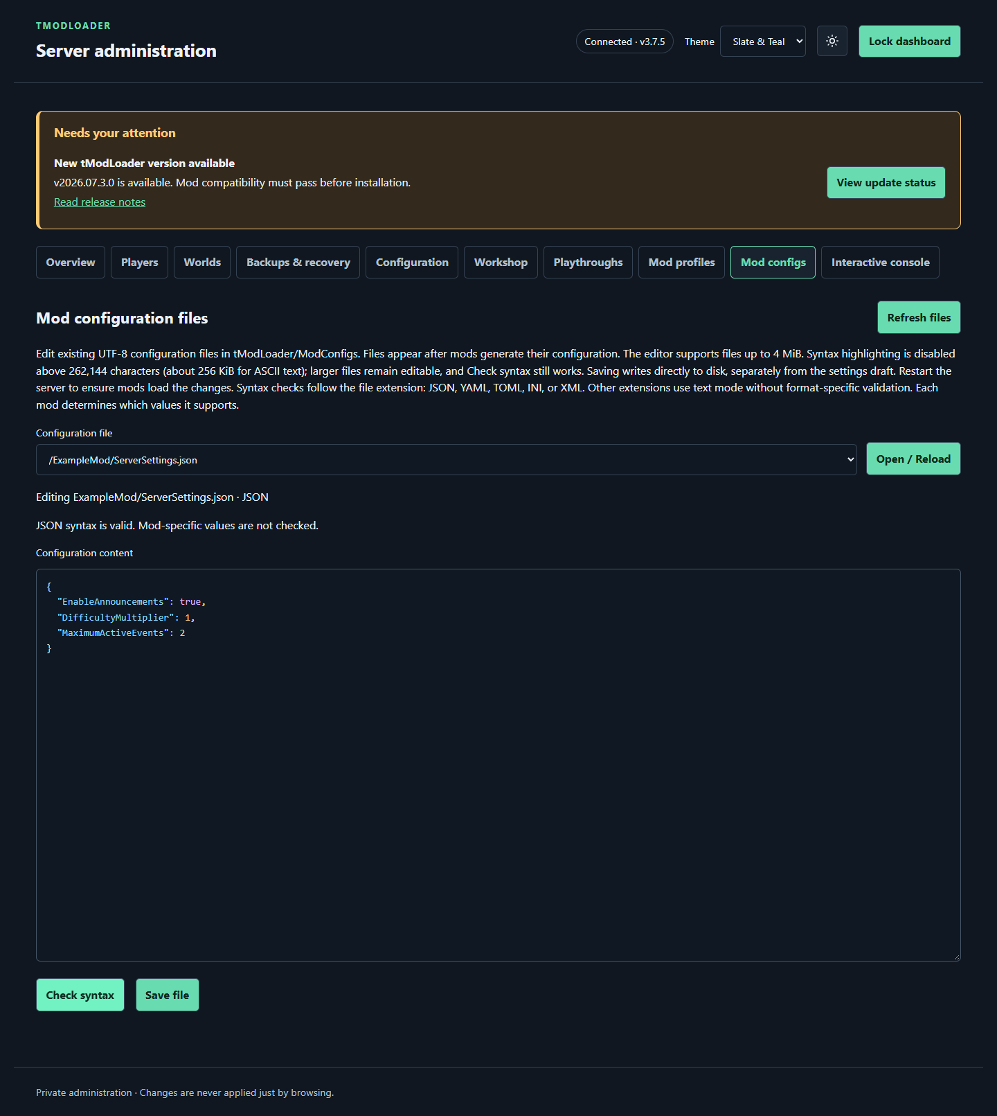 tModLoader-Web-Managed-Server image 9