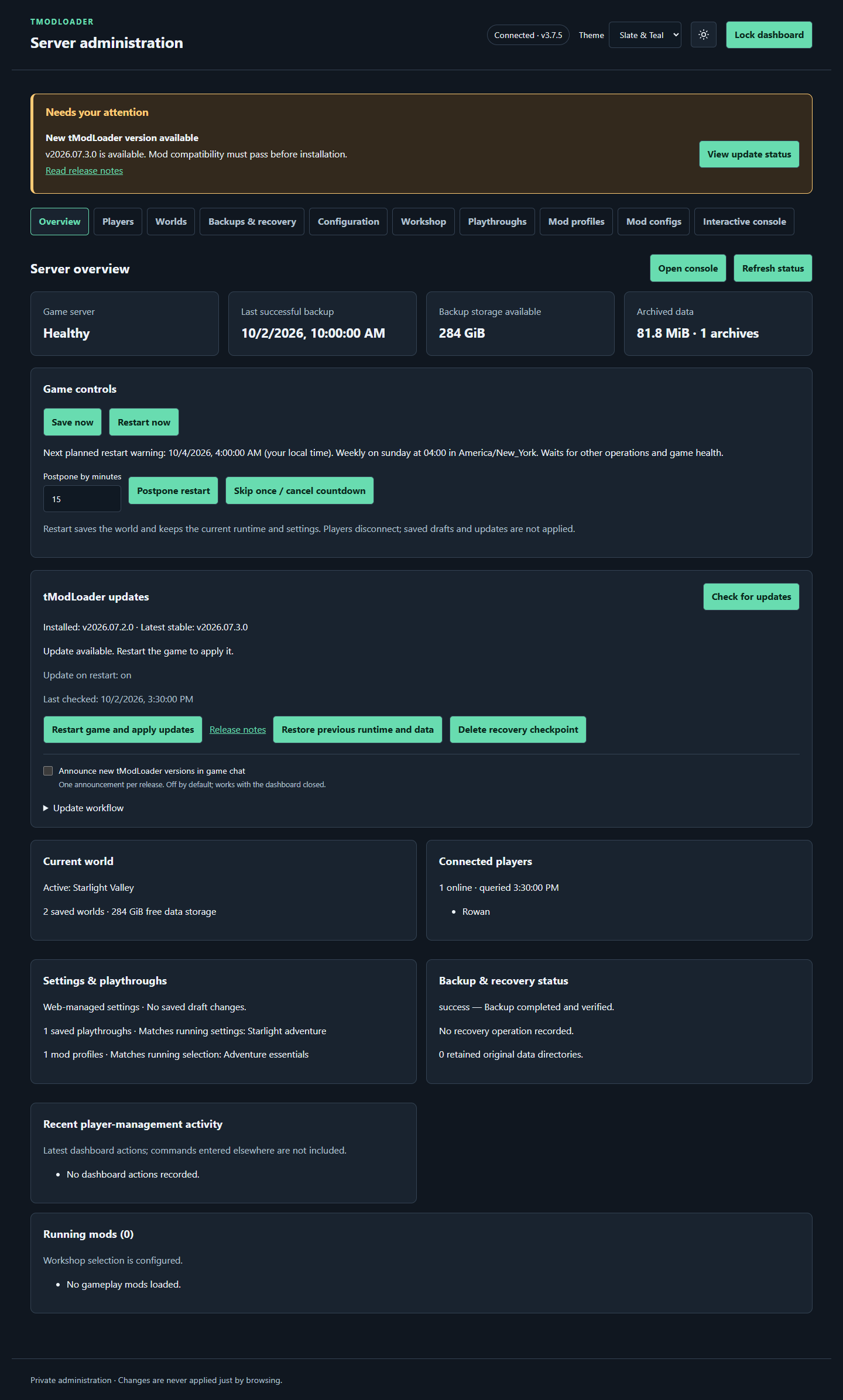 tModLoader-Web-Managed-Server image 1