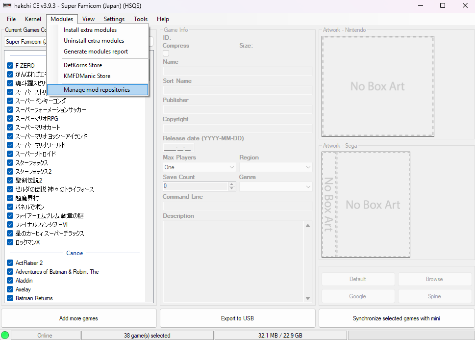 Manage mod repositories