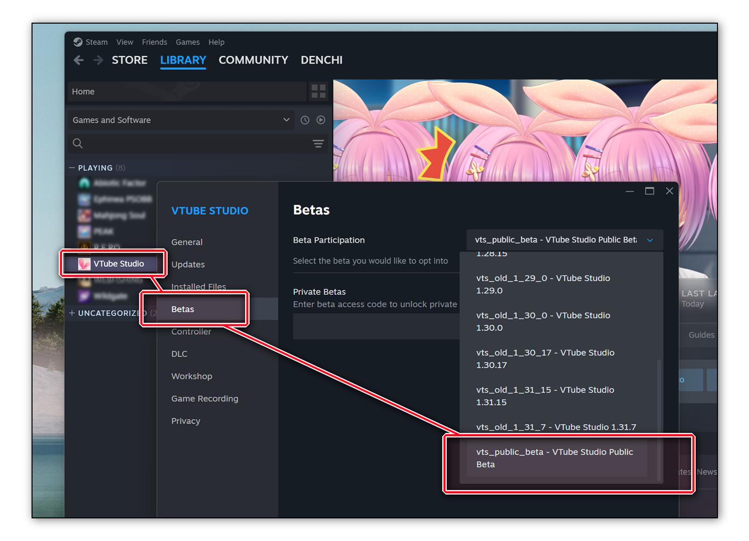 Joining the Beta · DenchiSoft/VTubeStudio Wiki · GitHub