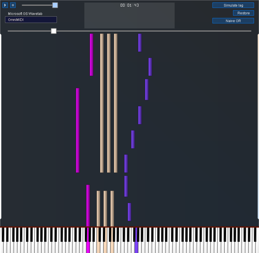 Maximised player paused on the demo MIDI in the v1.9.1.0 development build
