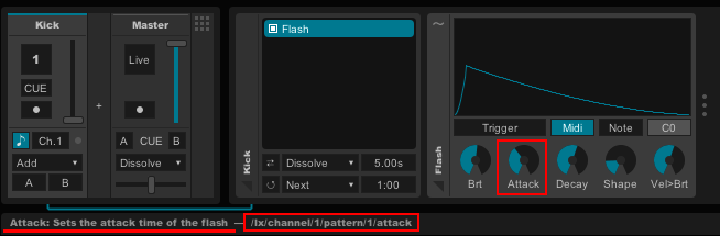 EnvelopLX Parameter OSC Path