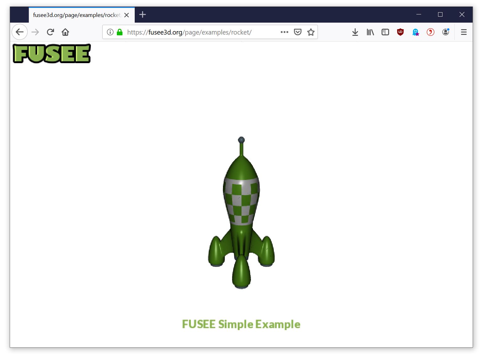 Fusee Simple Web Screenshot