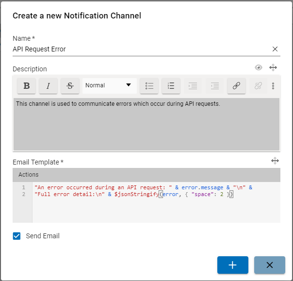 Creating a new notification channel
