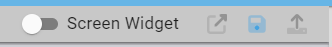 Screen widget toggle