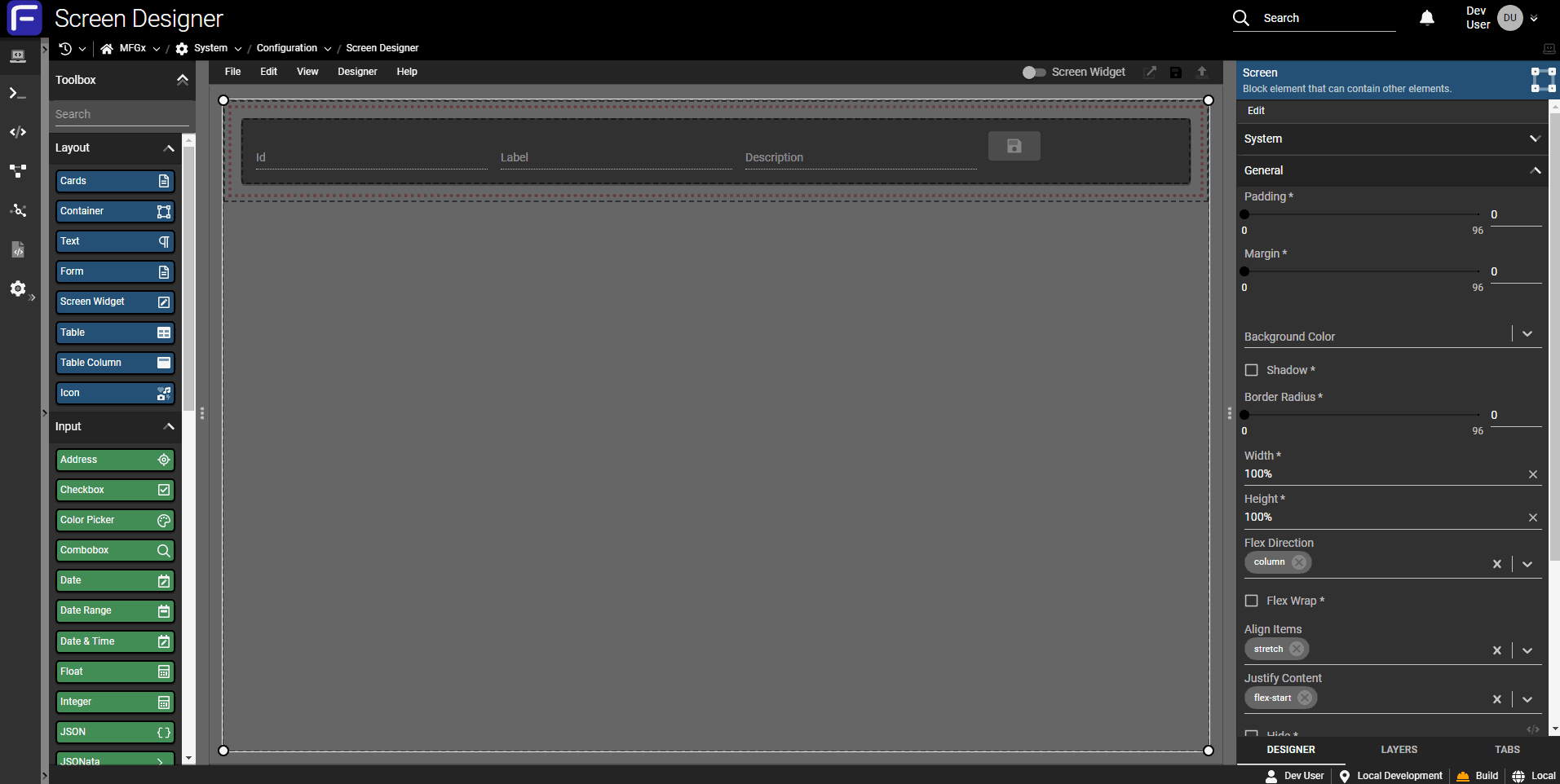Screen widgets in action