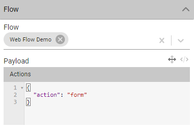 Flow button configuration