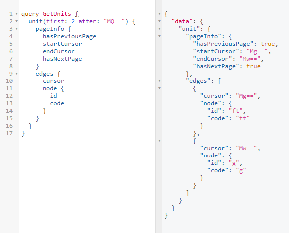 Using pageInfo.endCursor to request the next two records