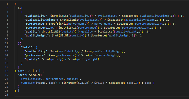 The new and improved JSONata script editor