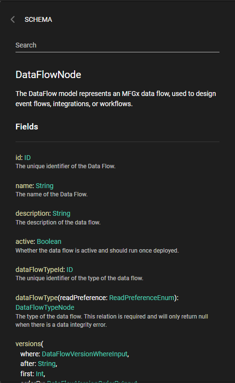 The new Documentation panel