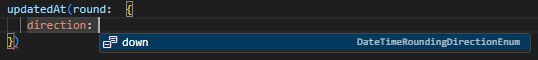 Improved code auto-completion while editing queries