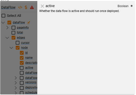 The Field Details panel for a scalar field with no arguments