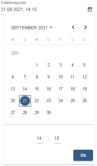 Beispielbild LUX-Datetimepicker