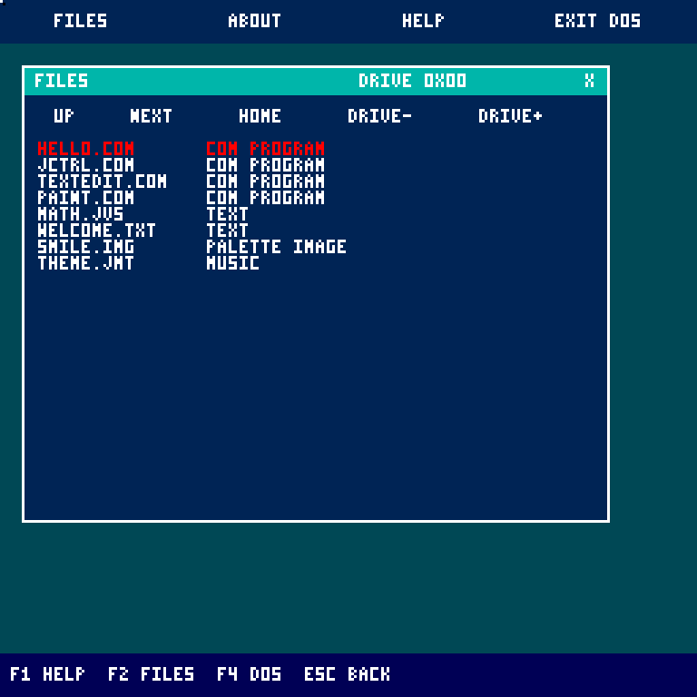 Files and text windows in the guest desktop