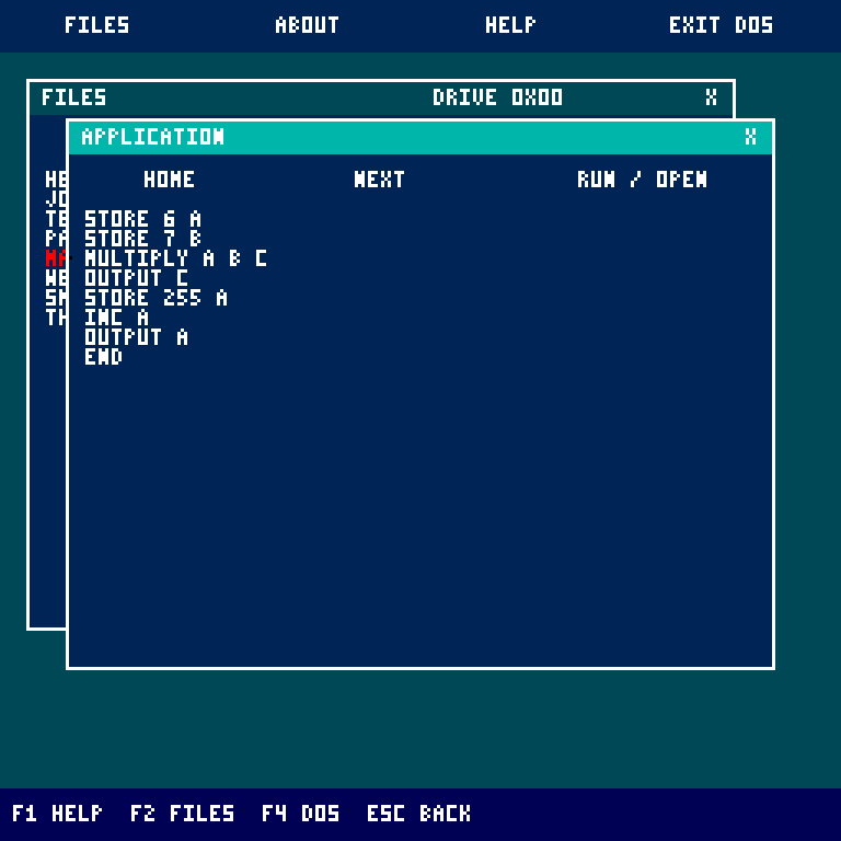 JVS program output inside JCTRL