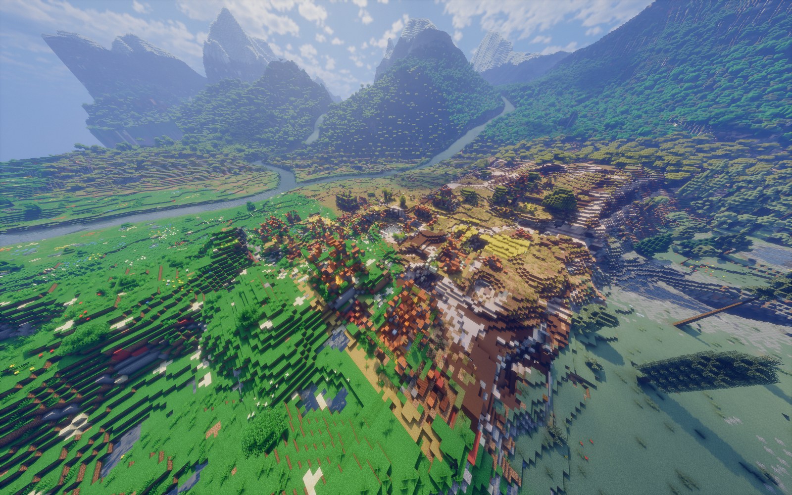 The same village after the quake
