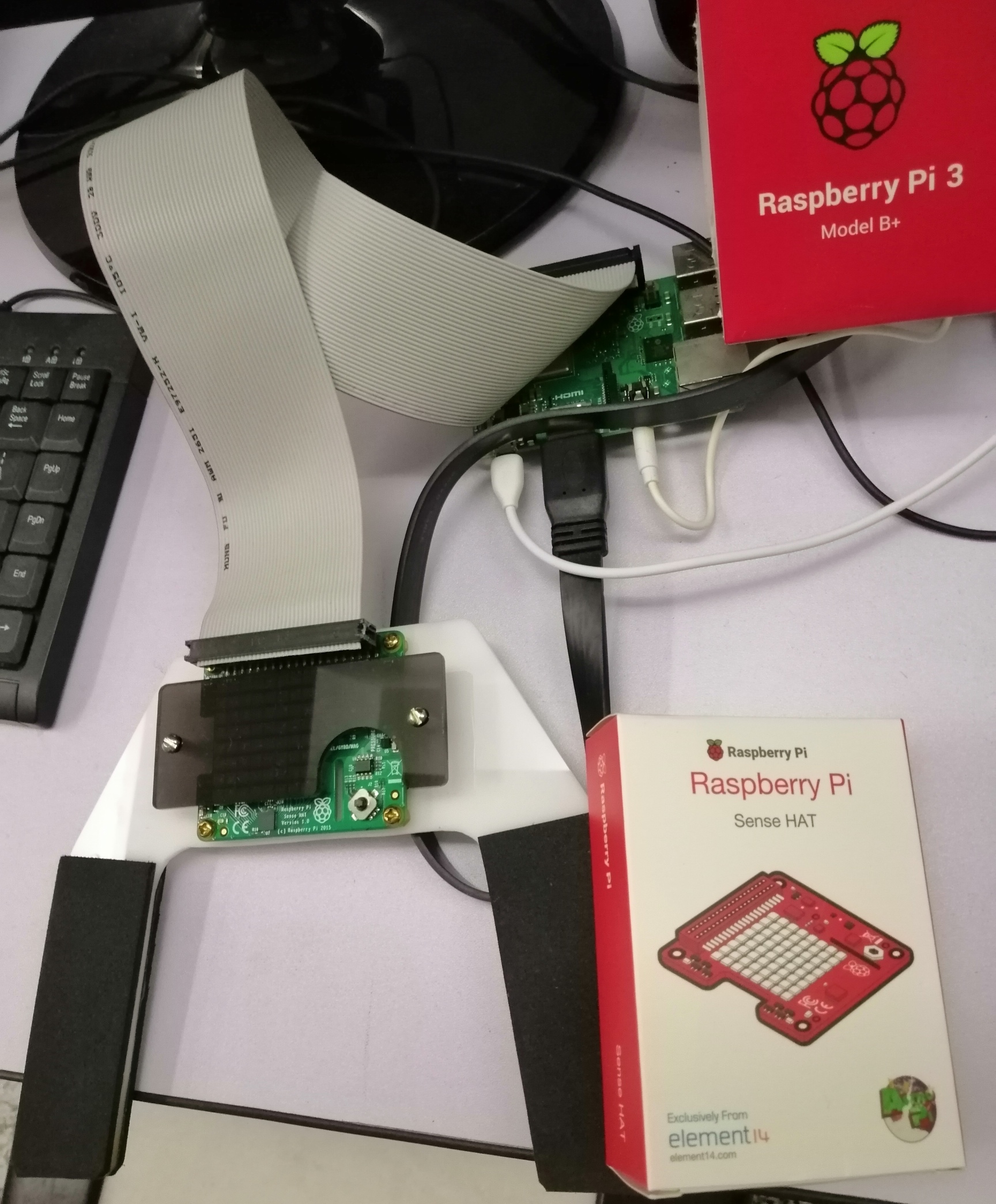 Raspberry Pi 3 + Sense Hat Controller