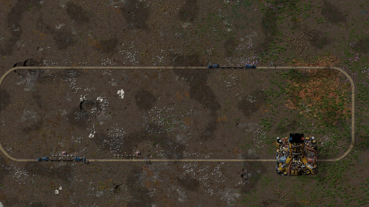 Planet: loop from the elevator exit back to its entrance, with depots, provider and requester