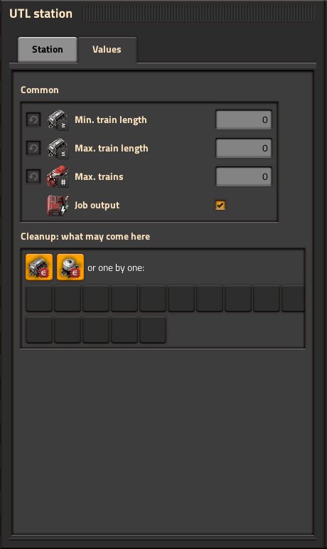Cleanup section in the Values tab
