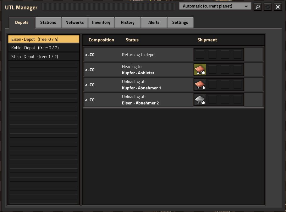 Manager on Vulcanus: shows only this planet