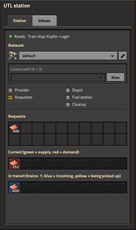 Requester with a request