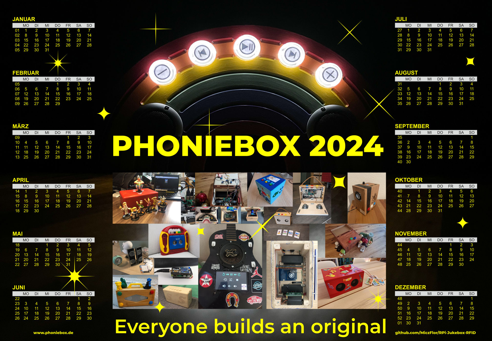 The Phoniebox Calendar