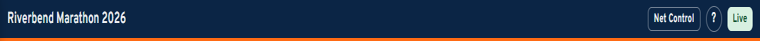 The top bar: event name, your role, and the connection badge