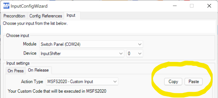 input events button onpress button onrelease encoder on left encoder
