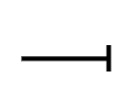 Genetic repression/inhibition glyph