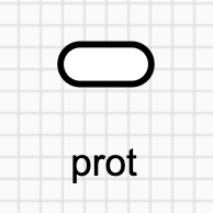 Macromolecule (protein) species glyph